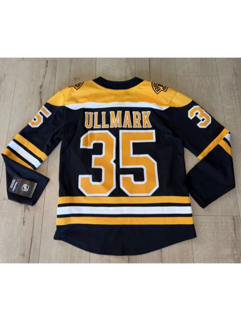 NHL Boston Bruins Fanatics Hockey Jersey Ulimark Size XS Home NWT - Picture 5 of 6